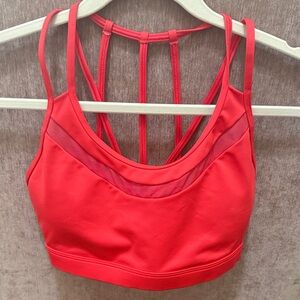 NWOT Victoria’s Secret Sport Strappy Sports Bra- Red Size Small Light Support